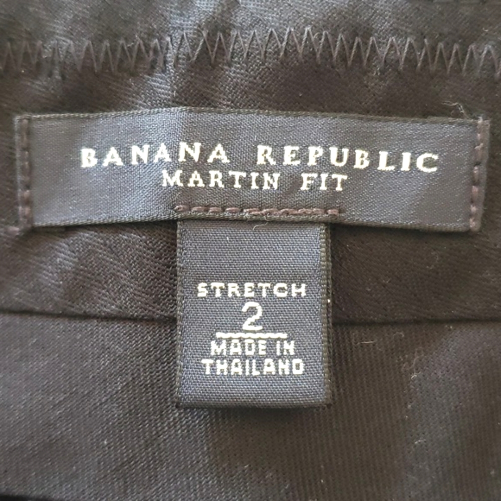 💐 Banana Republic Martin Fit Houndstooth Wool Blend Trouser Shorts Gray Black 2 - Picture 8 of 9
